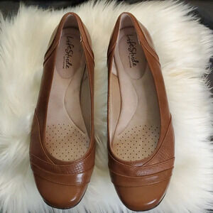 NEW LifeStride Dig Soft System Womens Slip on Ballet Style Flats 8.5W